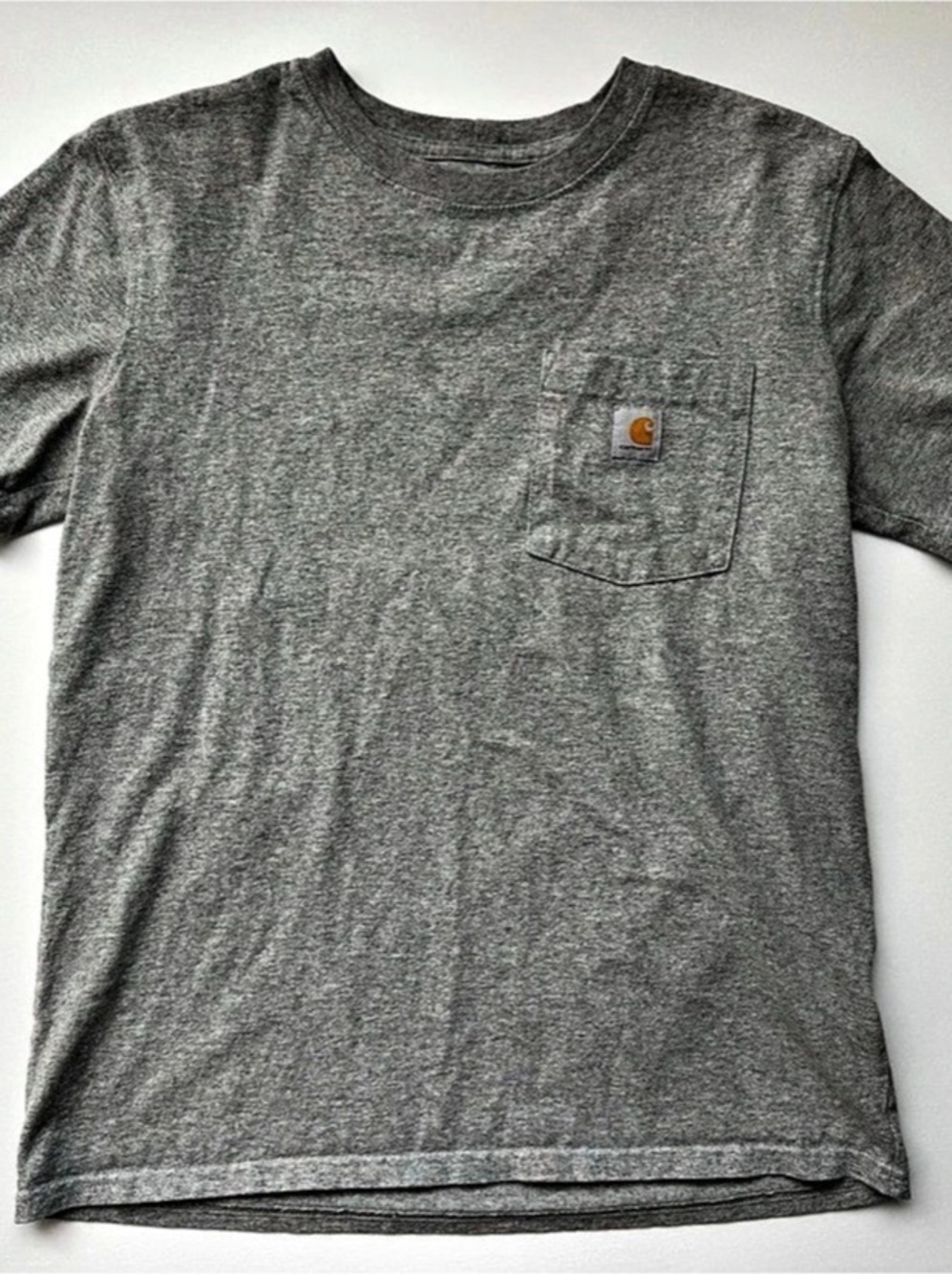 Carhartt K87-W Gray Short Sleeve Pocket Tee Size Small